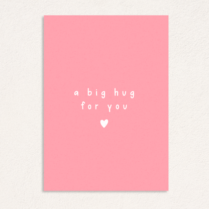 a big hug for you card