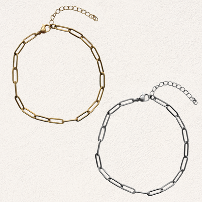 paperclip anklet