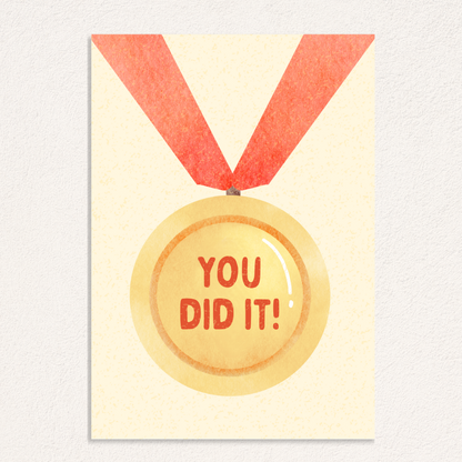 you did it! card