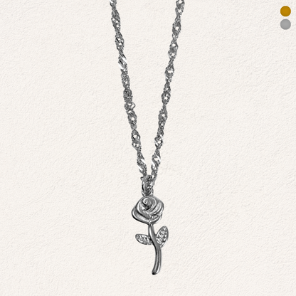 rose charm necklace