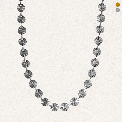 coins with patterned chain