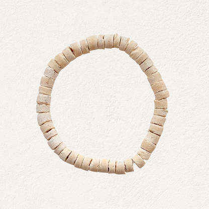 coconut bracelet white