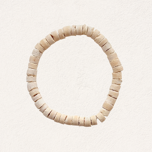 kokos armbandje wit