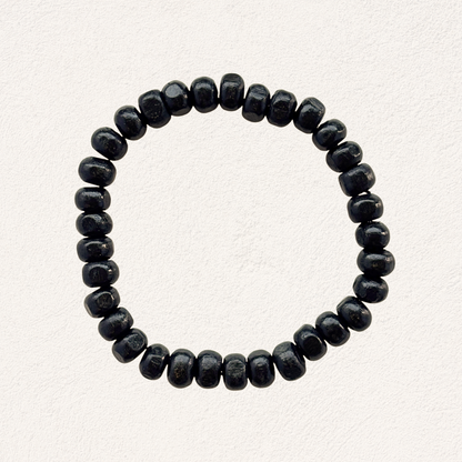 wooden bracelet black