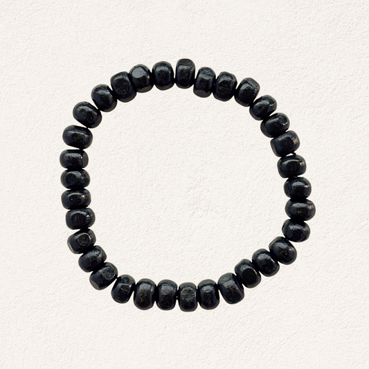 hout armbandje zwart