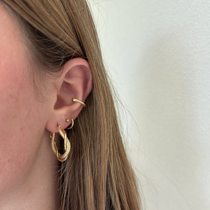 snake twist earrings