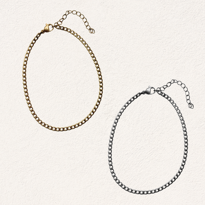 small link ankle bracelet