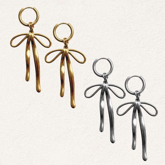 Grote stik oorbellen productfoto's stainless steel