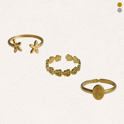 bloemen ringen set