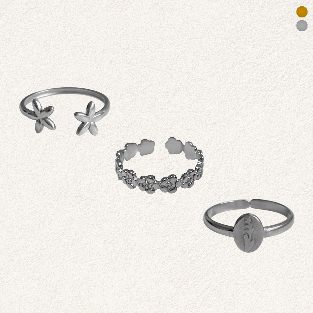 bloemen ringen set