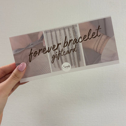 gift card forever bracelet