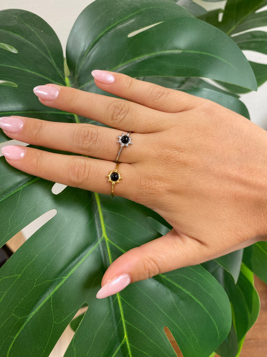 noir sun ring