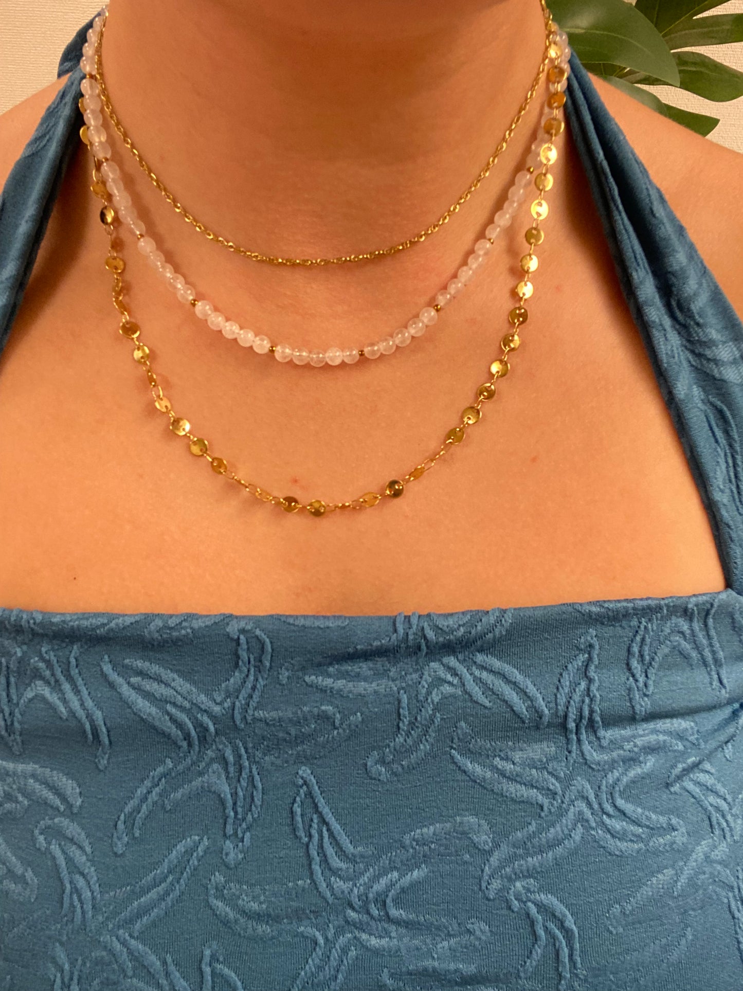 rozenkwarts kralen ketting