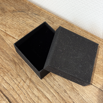 jewelry box black glitter