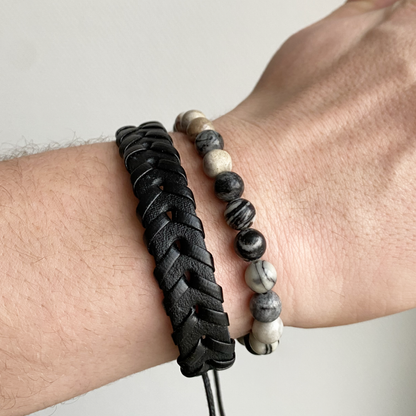 natural stone marble bracelet