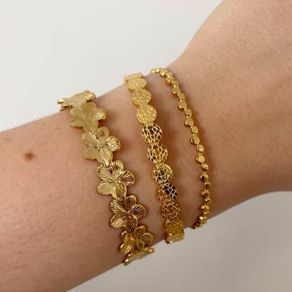 summery flower bangle