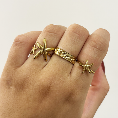 floral print ring