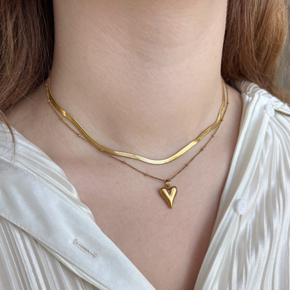 heart charm necklace