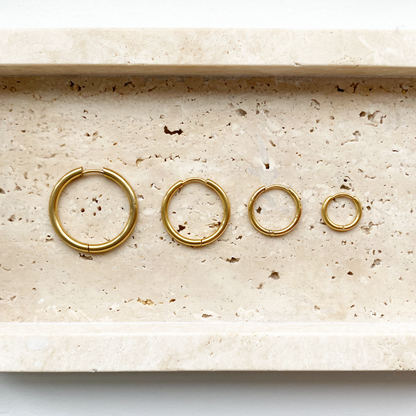 basic ring 10 mm oorbellen