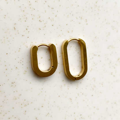 small oval earrings