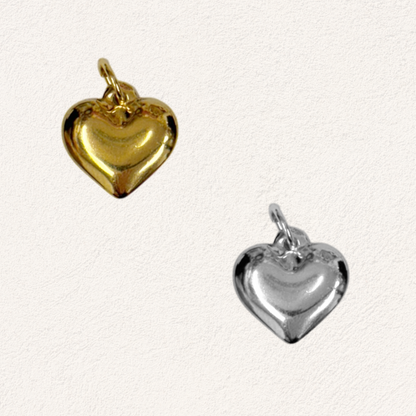 ball heart loose charm