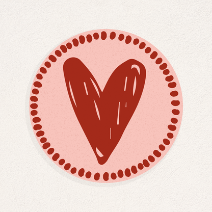 heart stickers - 10 pieces