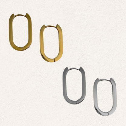 large oval earrings