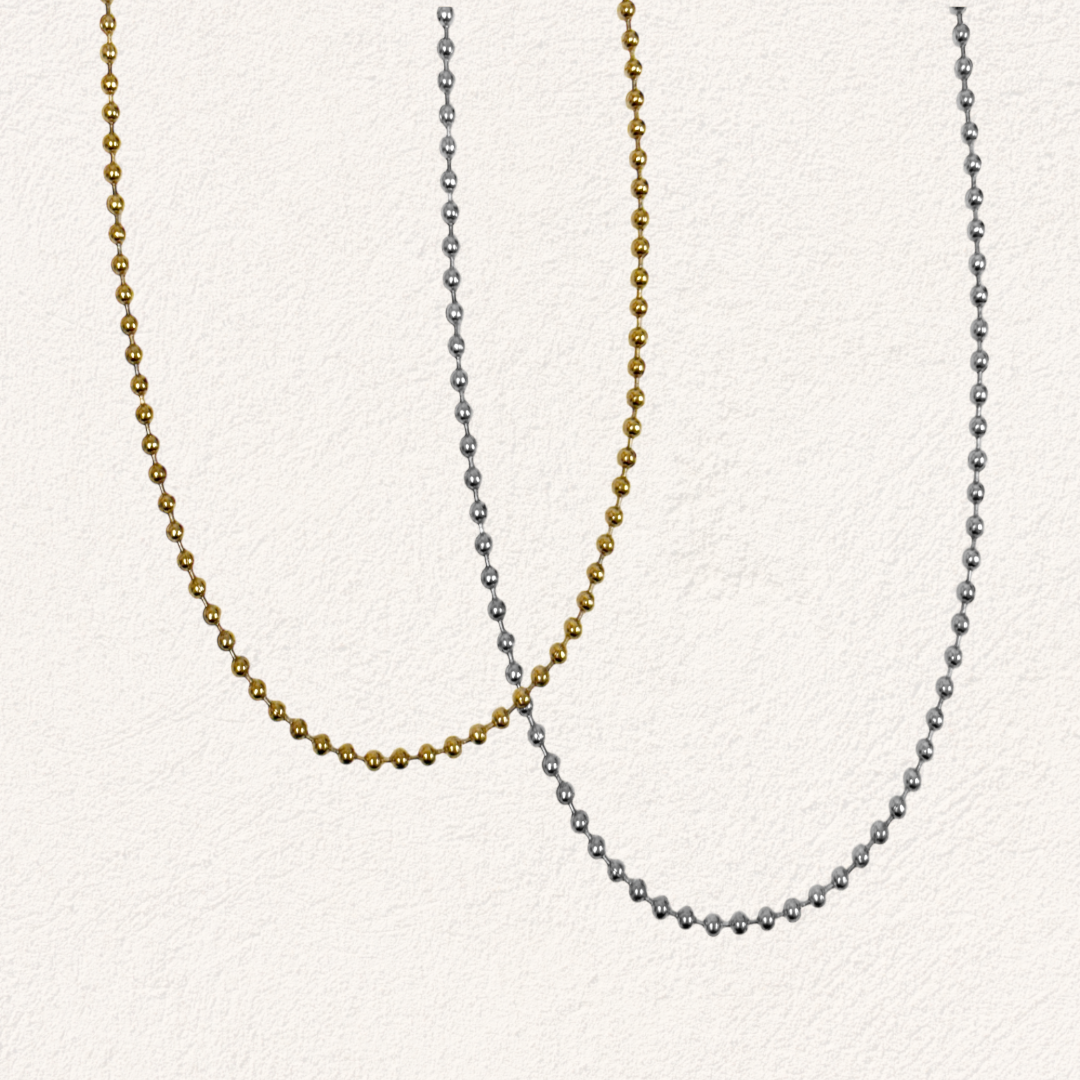 kleine balletjes ketting