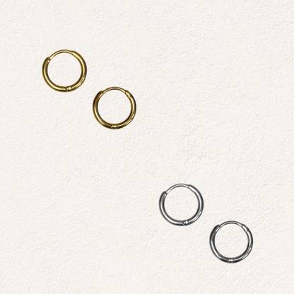 basic ring 10 mm oorbellen