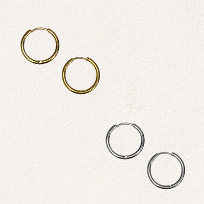 basic ring 12 mm oorbellen