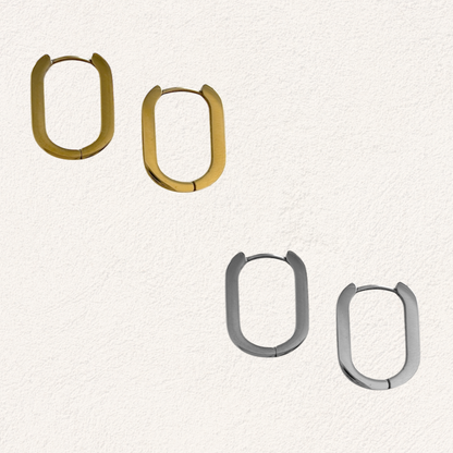 small oval earrings