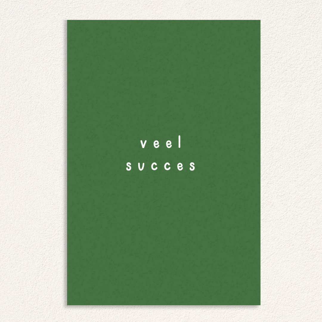 veel succes kaart