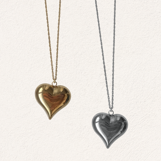 lange ketting met groot hart