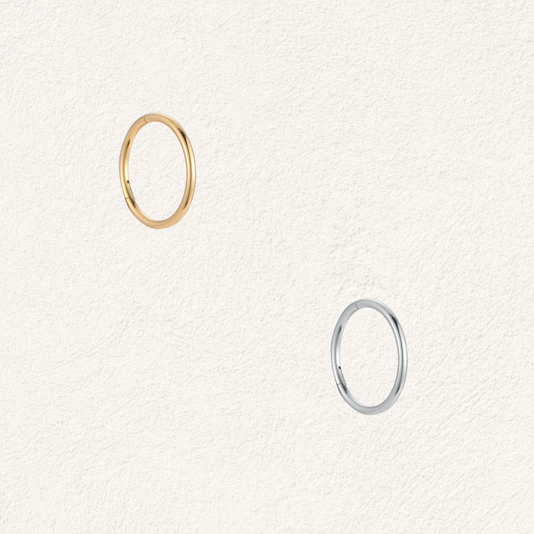 stainless steel piercing ringetje 8 mm