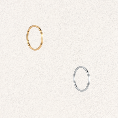 stainless steel piercing ring 8 mm