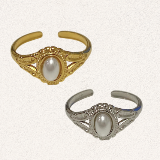 oval parel ring