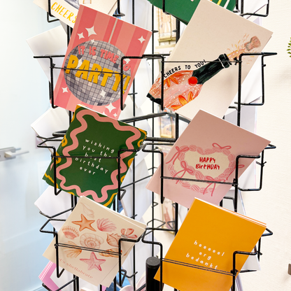 happy birthday cake bows card
