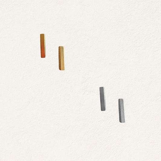 rechthoek stud oorbellen stainless steel oorbellen