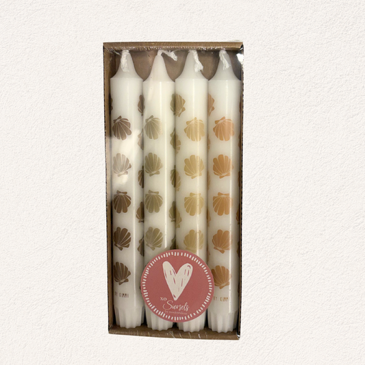 kaarsen cadeauset schelpen