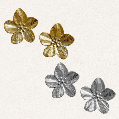 tropical flower earrings