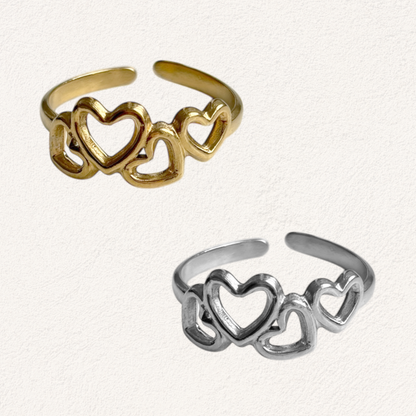 four hearts ring